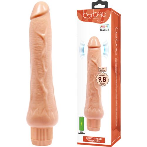 Vibrator Baile Bárbara 25 cm cu stimulare profundă