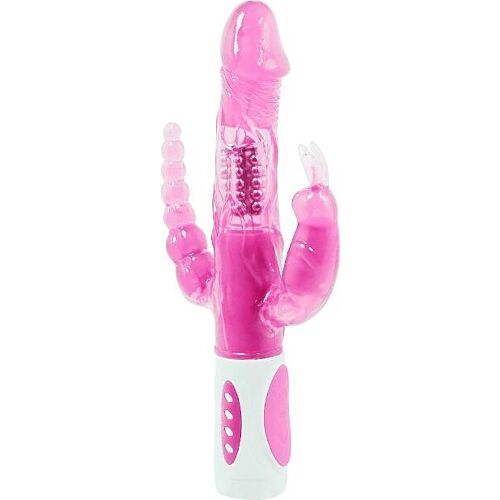 Vibrator Baile Pretty Bunny cu 12 moduri de vibrație și rotire