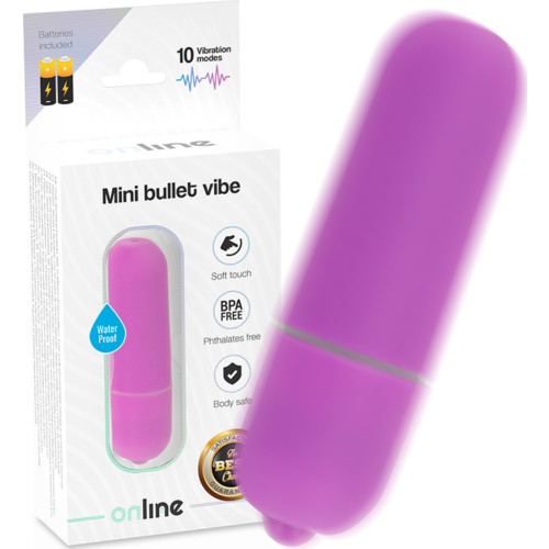 Vibrator ONLINE Mini Bala cu 10 moduri de vibrație