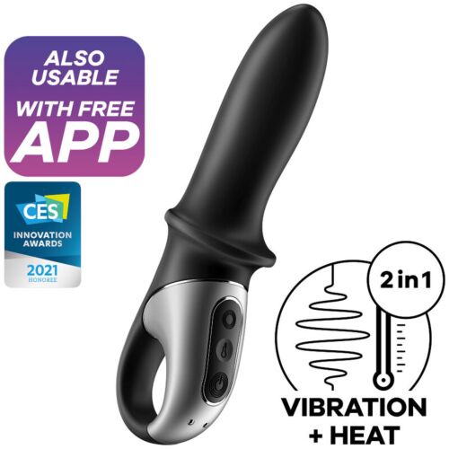 Vibrator anal Satisfyer Hot Passion cu căldură și aplicație