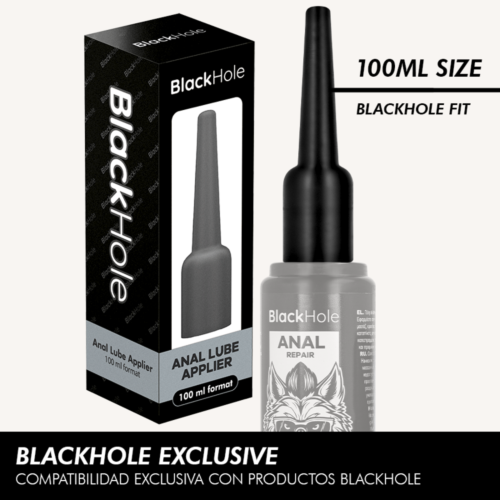Aplicator lubrifiant anal BLACK HOLE | Design ergonomic
