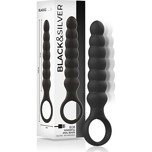 Vibrator Anal Black&Silver Bob cu vibrație puternică