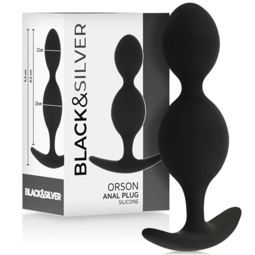 Bile anale BLACK&SILVER Orson 9 cm cu proiecții