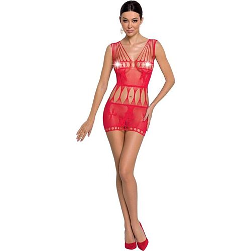 Bodystocking PASSION BS090 cu dantelă și transparențe