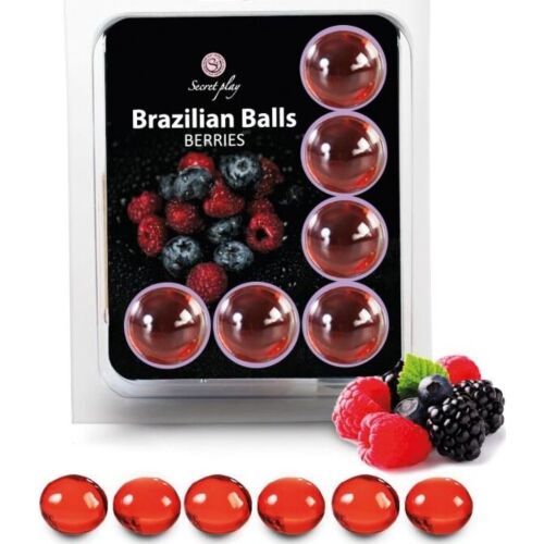 Lubrifiant Brazilian Balls SECRETPLAY cu aromă de fructe de pădure