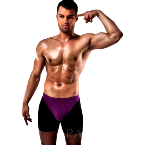 Chiloți Boxer Passion 009 | Seducție lila și neagră