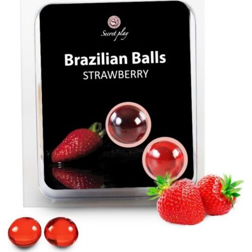 Bile Brazilian Balls Secretplay cu gust de căpșuni