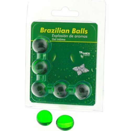 Bile Brazilian Taloka cu lubrifiant de mentă