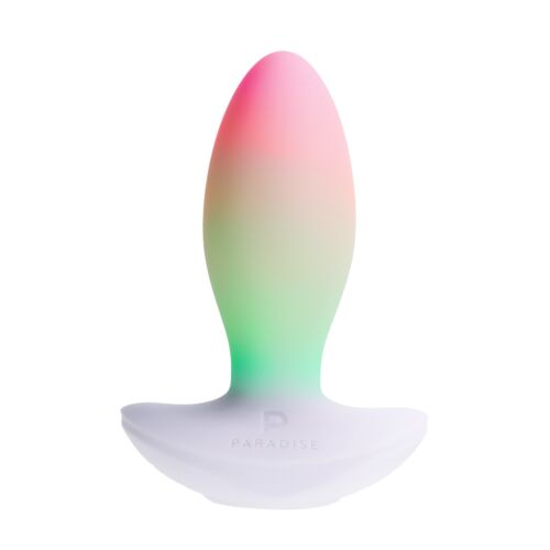 Vibrator Paradise Pleasure Products The Plug cu iluminare RGB