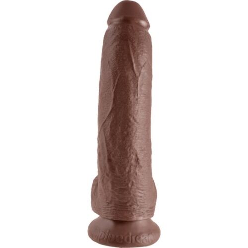 Dildo King Cock 9' cu testicule, tactil realist