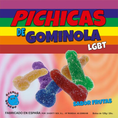Golosinas divertidas PRIDE Pichitas de Gominola pentru petreceri