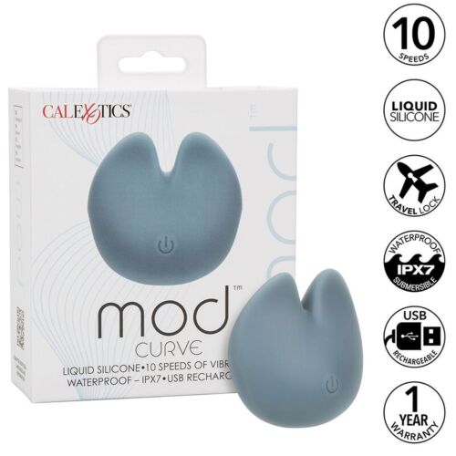 Vibrator CALEXOTICS Mod Curve cu stimulator dublu