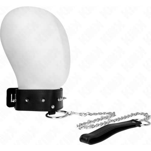 Colier BDSM KINK Model 2 cu correa ajustabilă