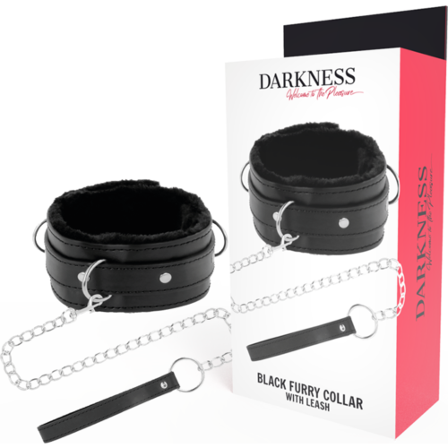 Collar BDSM DARKNESS cu hebilă de blocaj