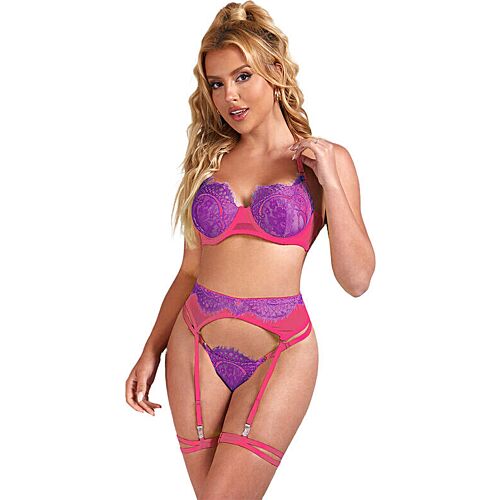 Set Lingerie SUBBLIME cu Liguero și Dantelă Modernă