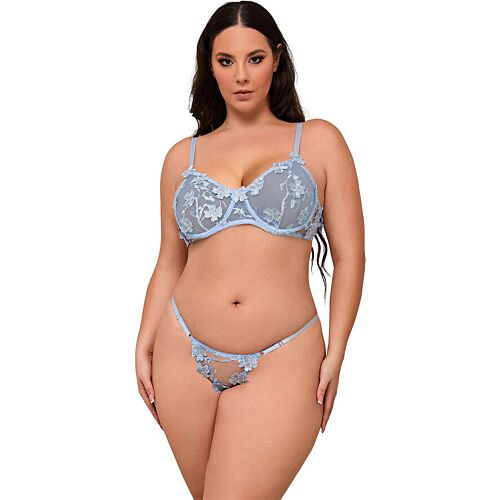 Set Lingerie SUBBLIME cu broderii florale