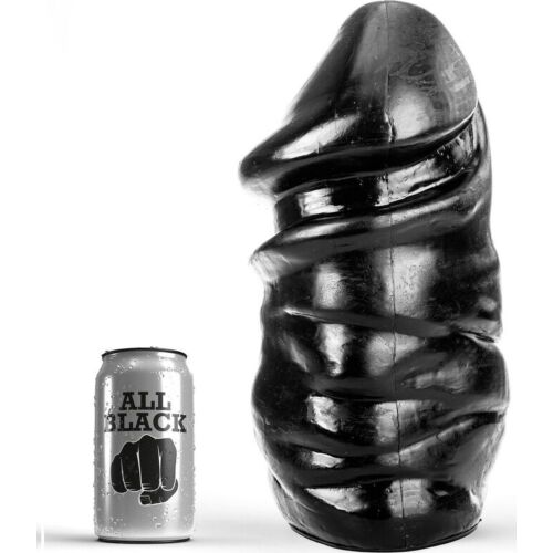 Dildo All Black 33 cm fără testicule