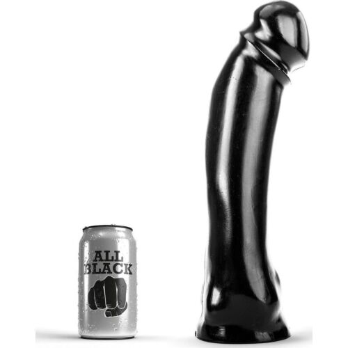 Dildo All Black Dong 33 cm - Lungime și fermitate