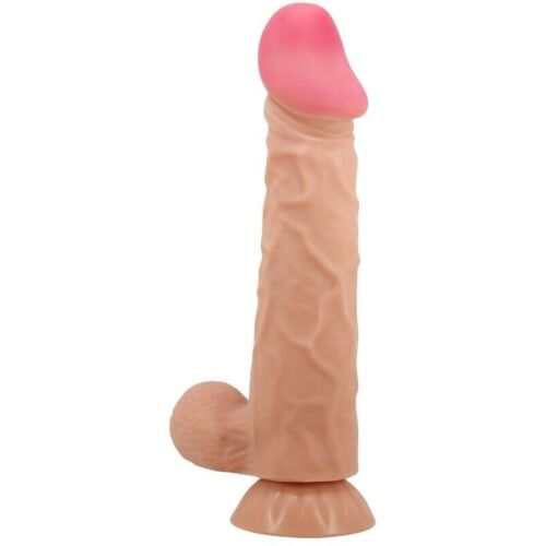 Dildo realist Pretty Love Sliding Skin cu piele glisantă și ventuză de 24 cm