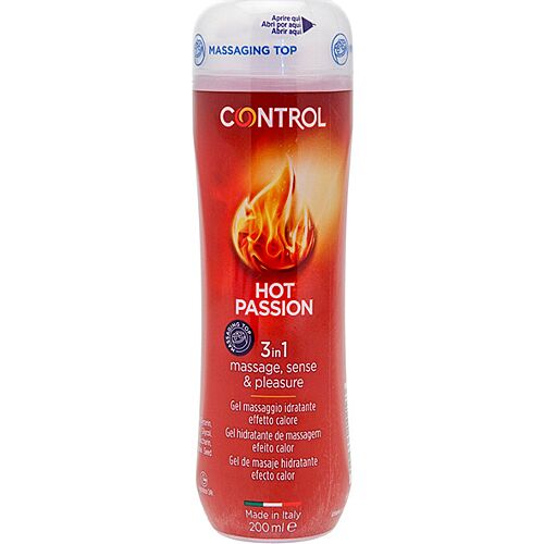 Gel 3 în 1 Control Hot Passion cu efect de căldură