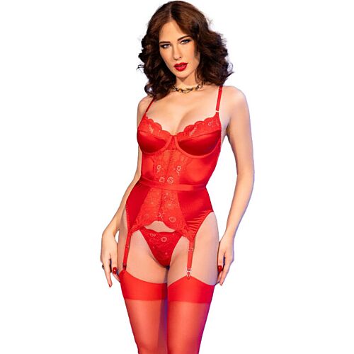 Lenceriă Chilirose CR 4845 cu Corset Ajustabil și Medii