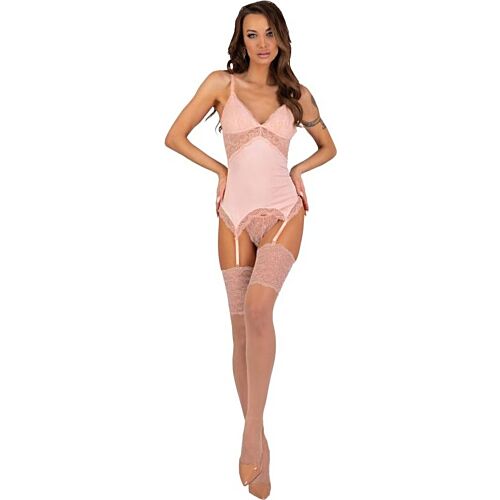 Set lenjerie sexy LIVCO CORSETTI Persinne Peach pentru momente speciale