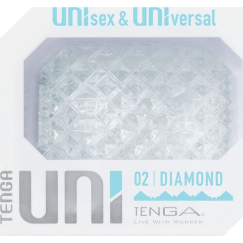 Masturbator Tenga UNI Diamond cu texturi piramidale