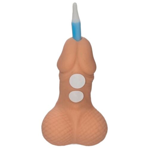 Lumânare decorativă Penis Diabolo Picante cu numere autocolante