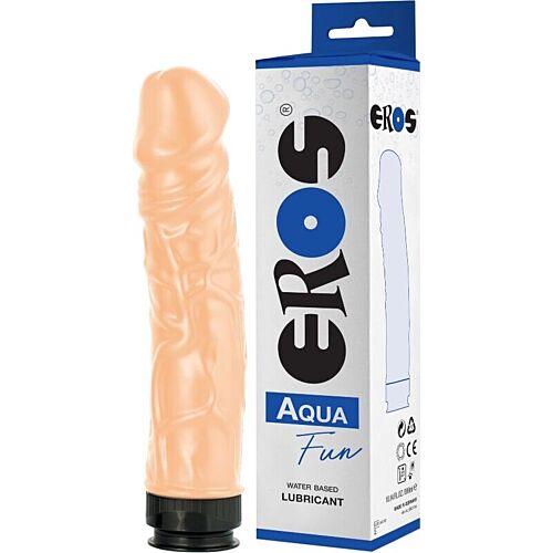 Dildo EROS AQUA FUN cu lubrifiant integrat și design realitic