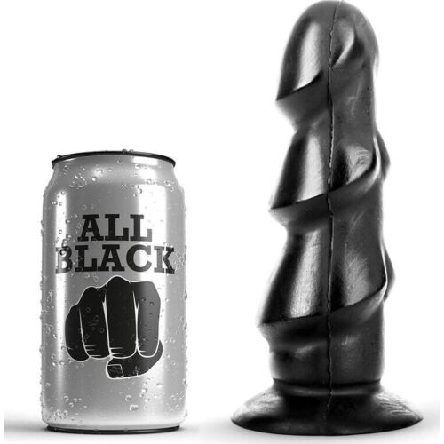 Dildo All Black 17 cm - Stimulare realistă în 3 volumene