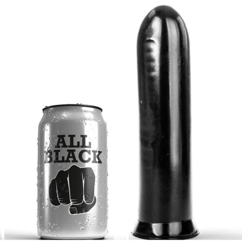 Dildo All Black 19 cm | Silicona moale și volum mare