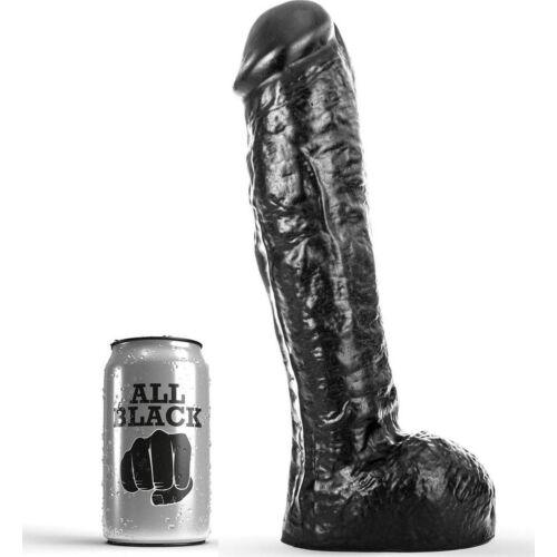 Dildo ALL BLACK DONG 29 cm cu material hipoalergenic
