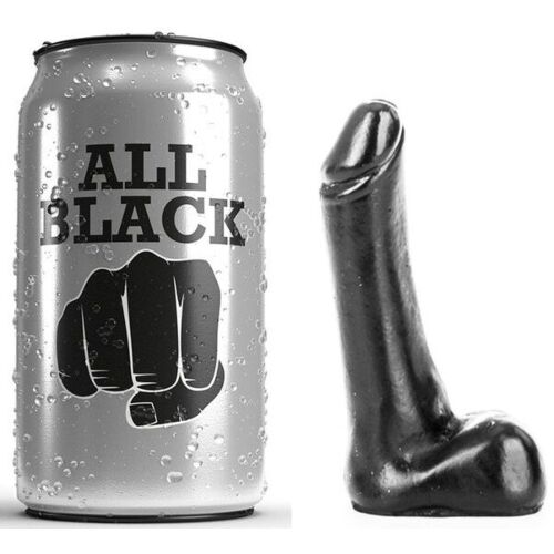 Dildo ALL BLACK 9 CM - Compact și eficient