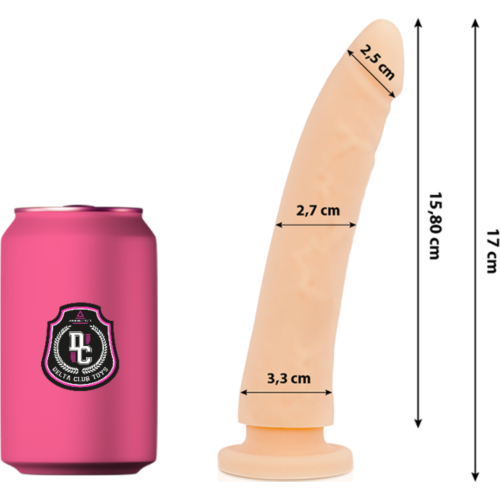 Dildo DELTACLUB 17 cm din silicona medicală