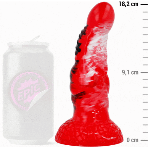 Dildo EPIC Agnis Fuego Carmesí pentru stimulare intensă