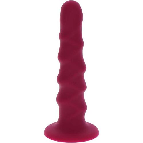 Dildo Get Real Ribbed Dong 12 cm cu bază de ventuză
