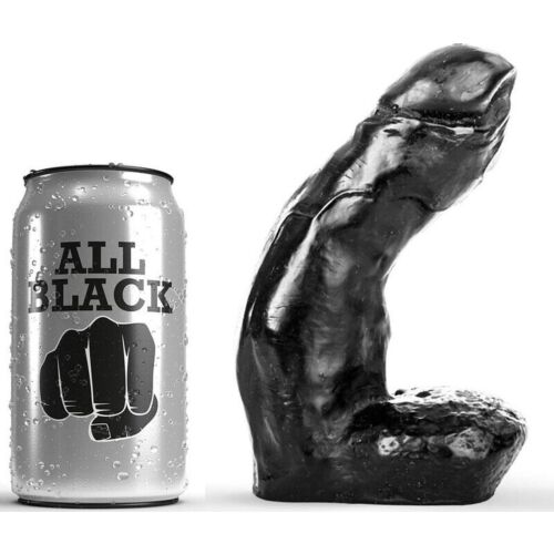 Dildo realista All Black 15 cm cu testicule