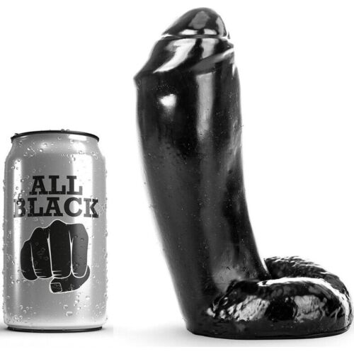 Dildo Realist ALL BLACK 18 cm - Silicona Sigură