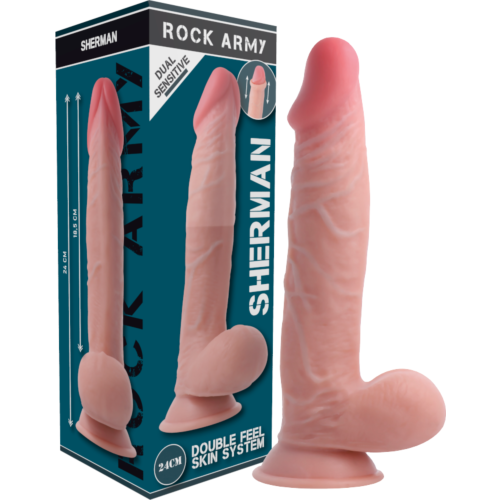 Dildo Rock Army Sherman 24 cm cu dublă densitate