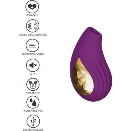 Vibrator XOCOON DIVINE LOVE cu stimulare duală