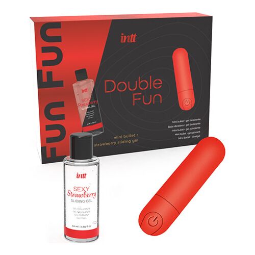 Kit de Perechi INTT RELEASES Double Fun cu gel de căpșuni