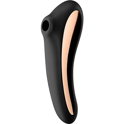 Vibrator Satisfyer Dual Kiss cu aplicatie si silicon de grad medical