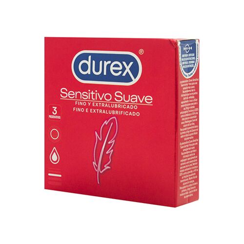 Prezervative Durex Sensitivo Suave - 3 unități pentru senzații naturale