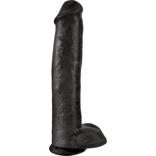 Dildo King Cock 38 cm cu testicule pentru experiențe intense