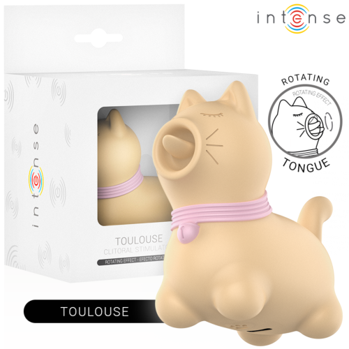 Stimulator Clitoridian Intense Fun Toulouse cu Limbă Rotativă