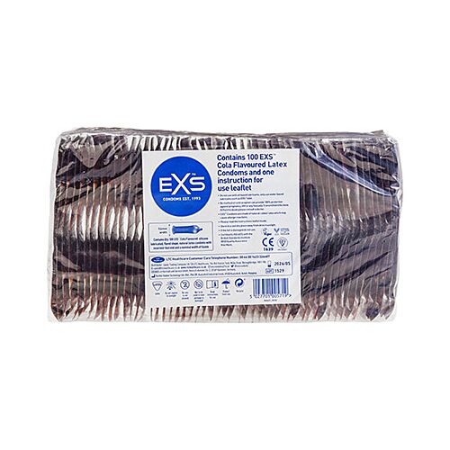 Prezervative Exs Crazy Cola 100 unități cu gust de cola