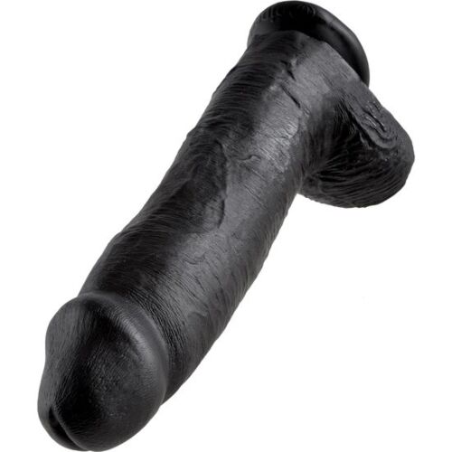 Dildo KING COCK 30.48 cm cu ventuză și detalii handmade
