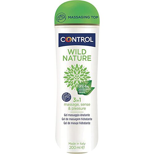 Gel de masaj Control Lubes Wild Nature 200ml cu ingrediente naturale
