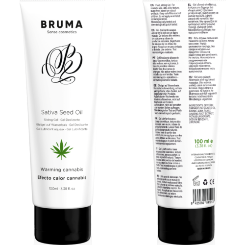 Lubrifiant BRUMA Gel Deslizant Efect Calor Cannabis 100 ML