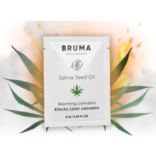 Gel de lubrifiant BRUMA 6 ML efect căldură și gust cannabis